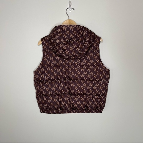 The North Face  Hydrenalit Down Vest Coal brown/monogram print Size Medium - Picture 7 of 16
